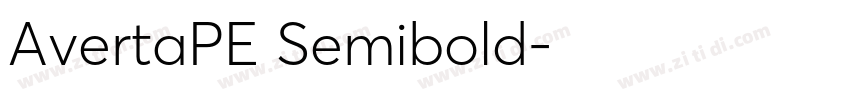 AvertaPE Semibold字体转换